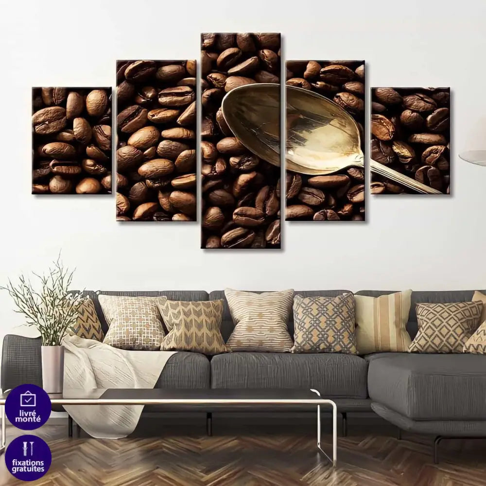 Tableau Cuisine Grains de Café - Montableaudeco