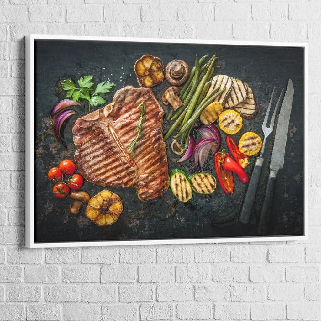 Tableau mural cuisine L’Art du Grill impression haute définition