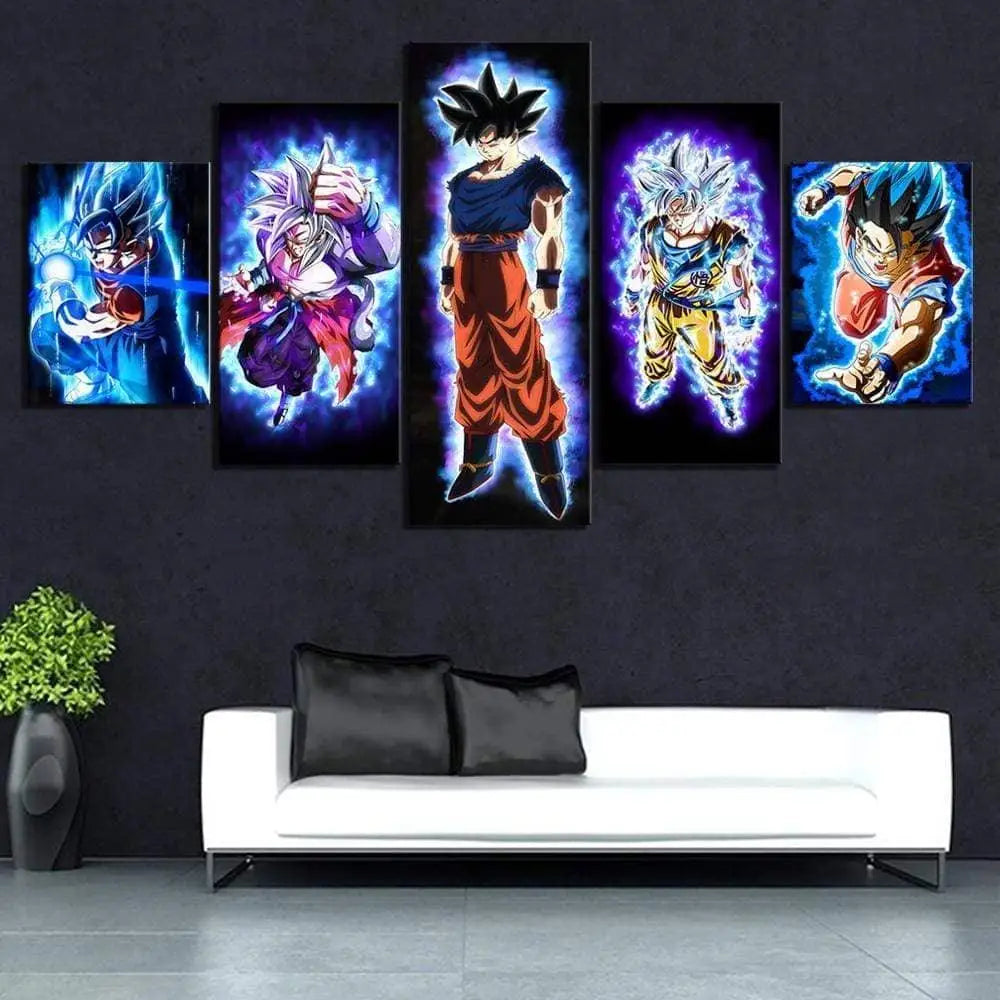 Tableau Dragon Ball Bleu Nuit - Montableaudeco