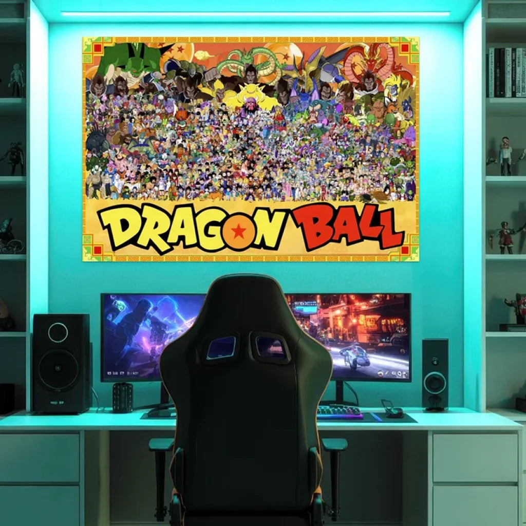 tableau dragon ball univers complet des guerriers Z