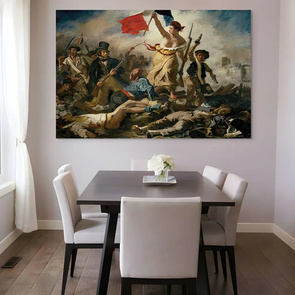Tableau Delacroix La Liberté guidant le Peuple reproduction