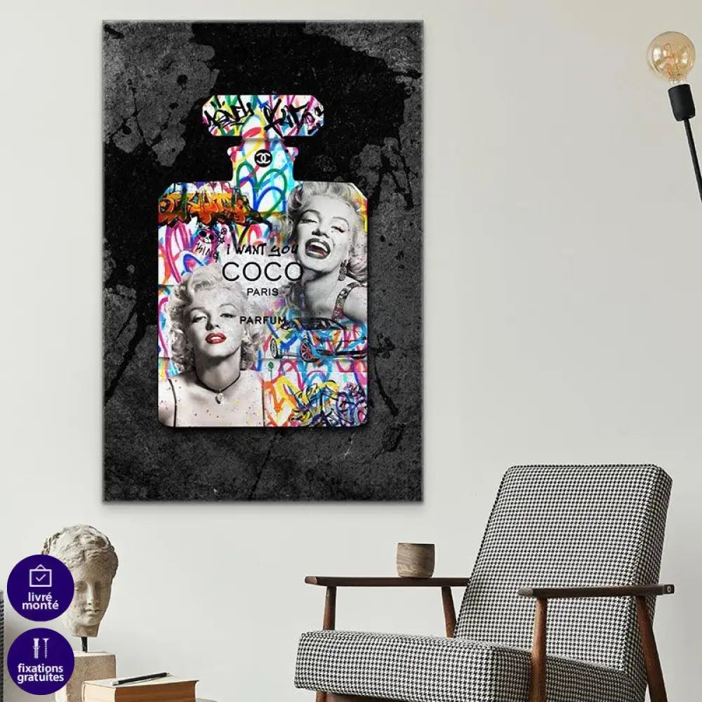 Tableau Fashion Monroe et Coco - Montableaudeco