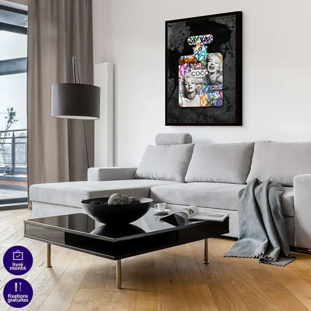 tableau art moderne marilyn street art
