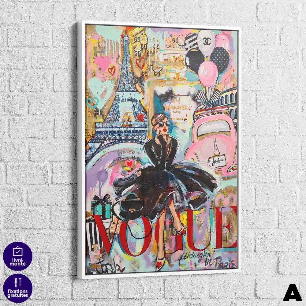 Tableau Fashion Vogue Rétro 3 Pièces - Montableaudeco