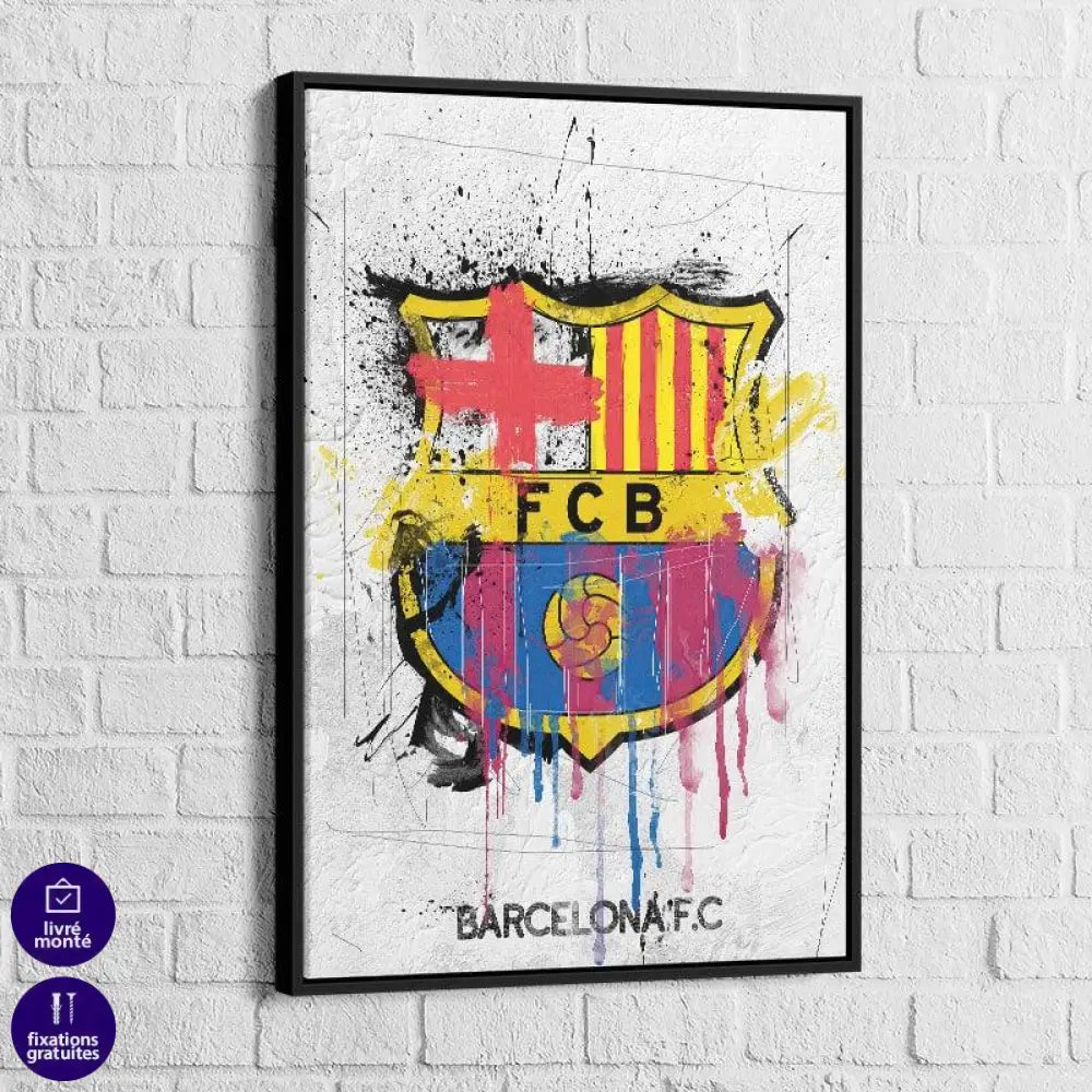 Tableau FC BARCELONE Graffiti - Montableaudeco