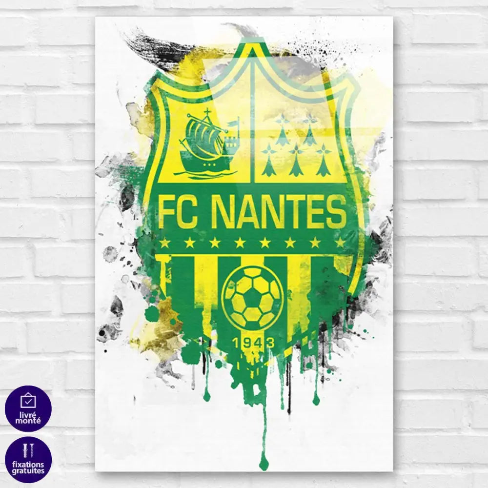 Tableau FC Nantes Graffiti - Montableaudeco
