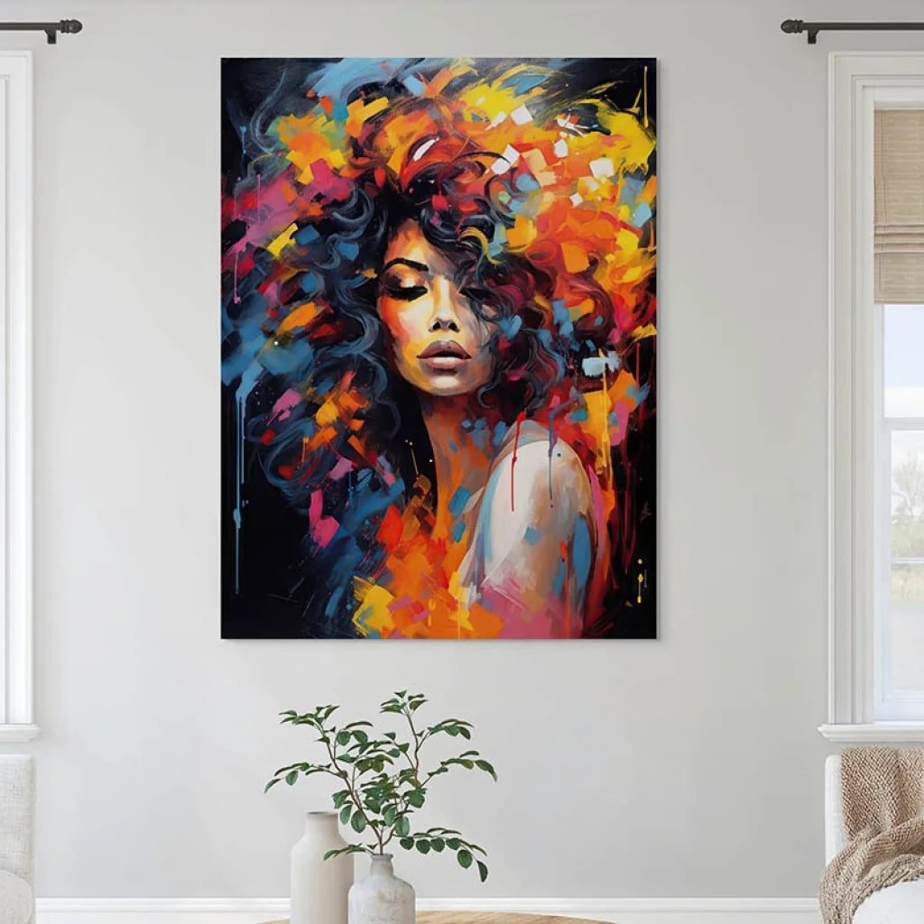 Tableau Femme Black Woman 40x60cm / Affiche sans cadre Tableau Femme