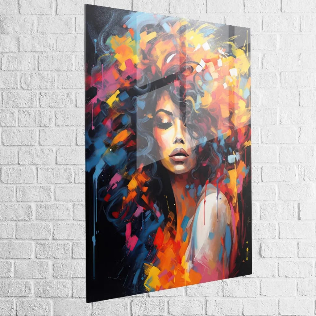 Tableau Femme Black Woman 40x60cm / Plexiglas Tableau Femme