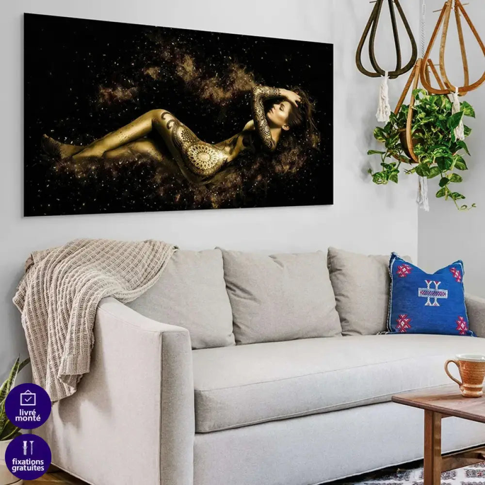 Tableau Femme en or tatoo Tableau Sexy