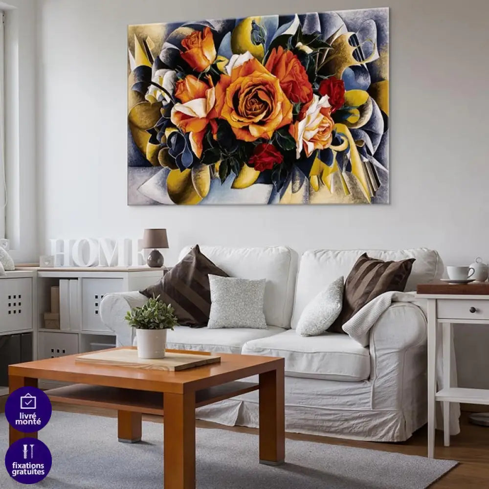 Tableau Fleur Carnaval de Roses Tableau Fleur