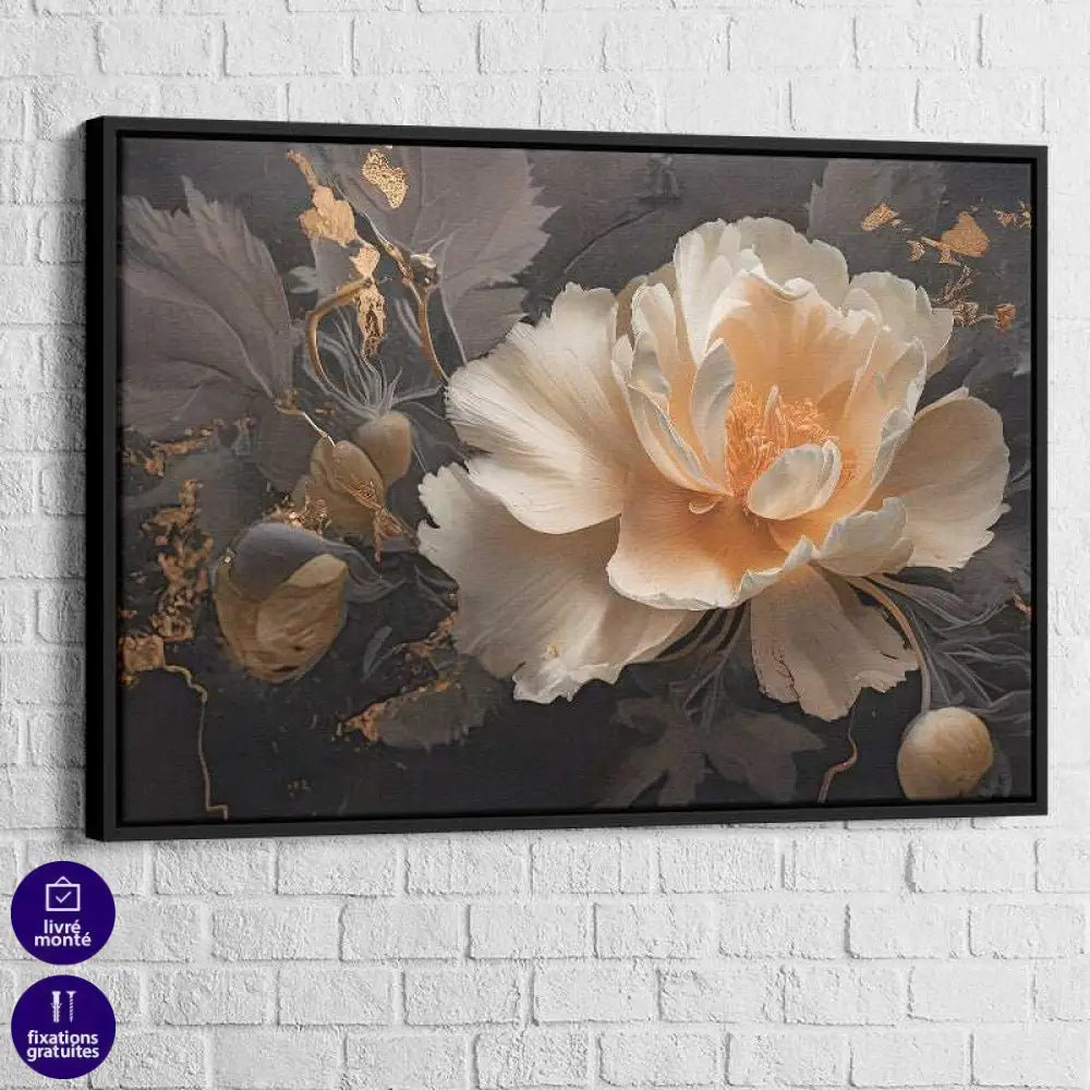 Tableau Fleur | Renaissance Dorée | Offre De Bienvenue -20% e
