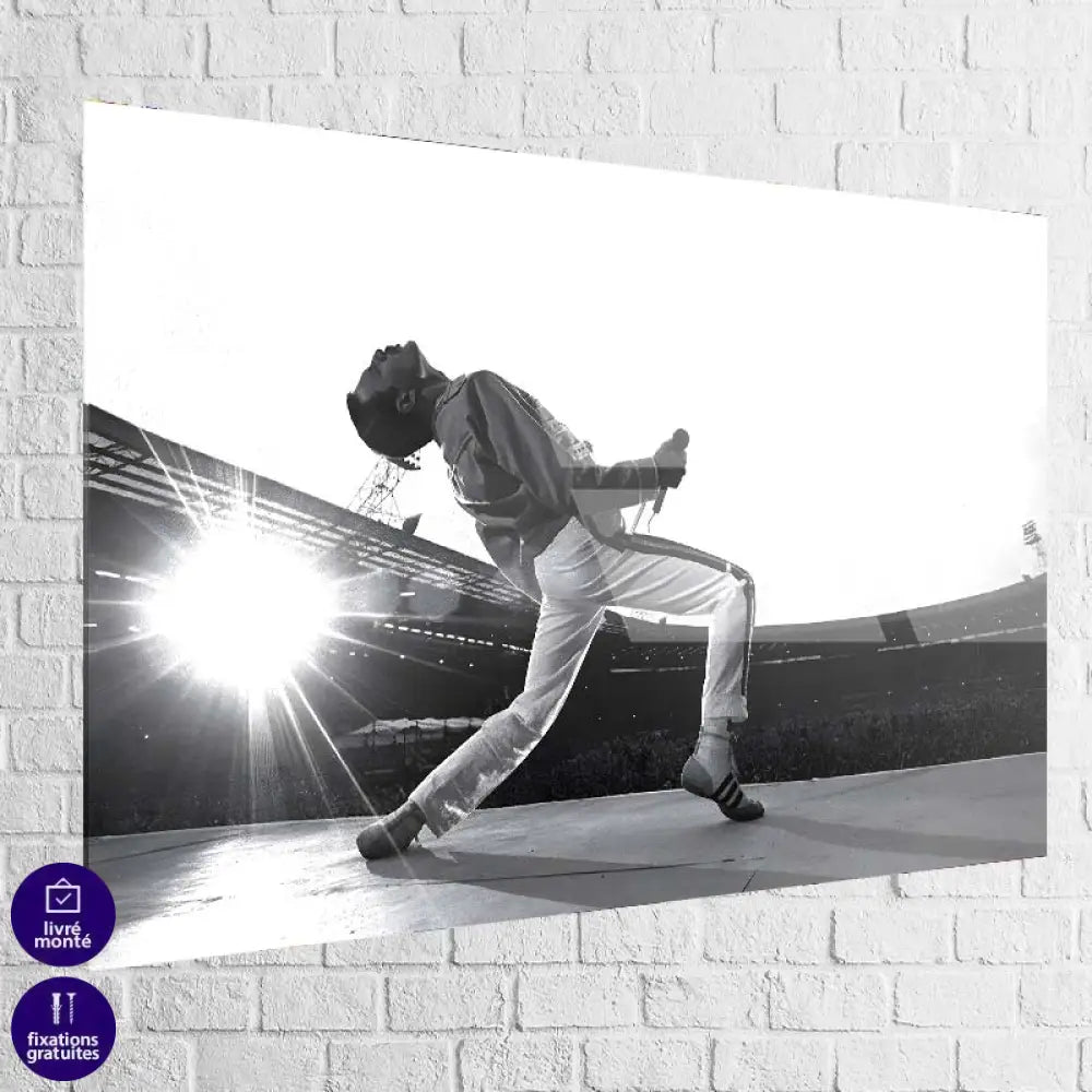 Tableau Freddie Mercury Wembley 40x60cm / Plexiglas Tableau Abstrait