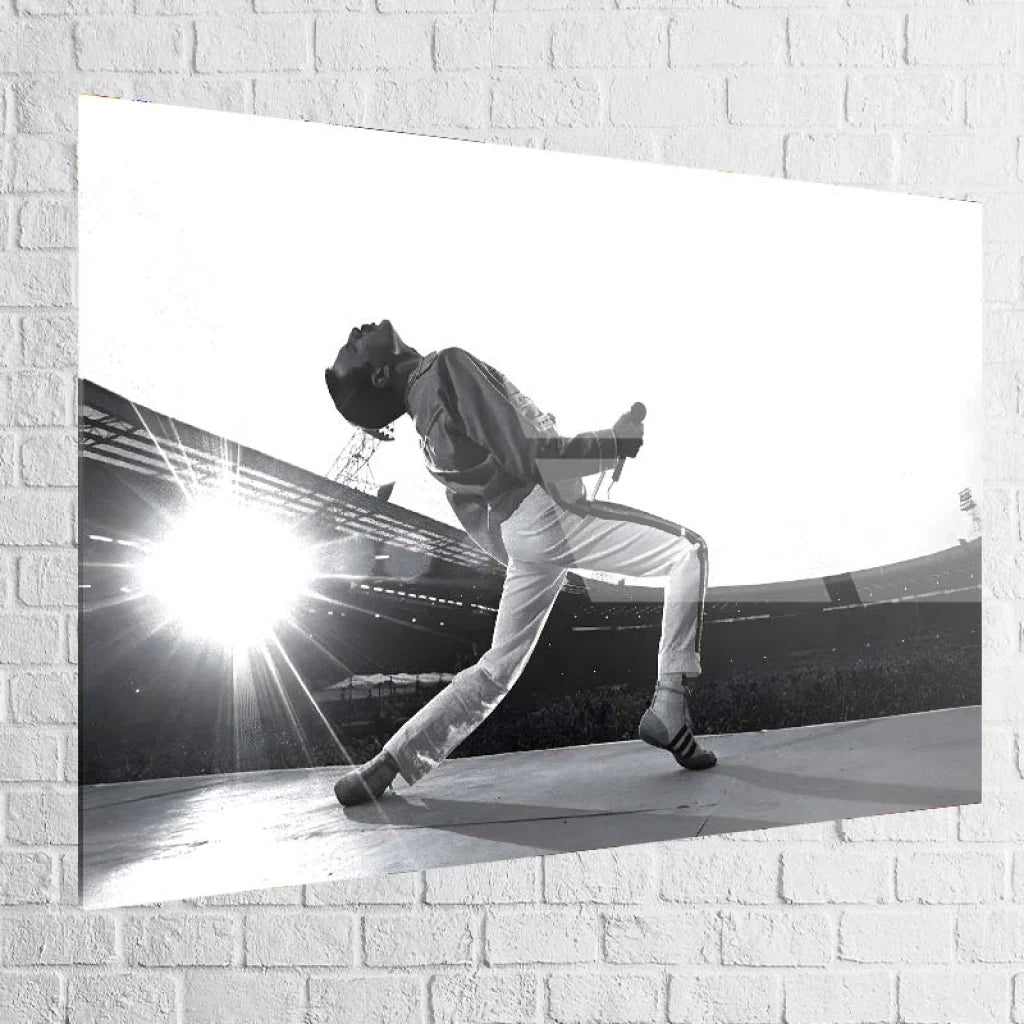 Tableau Freddie Mercury Wembley 40x60cm / Plexiglas Tableau Abstrait