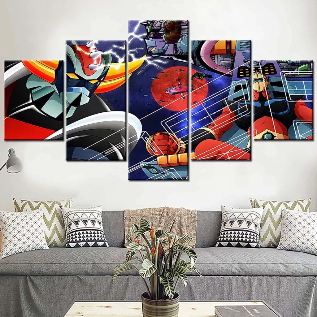 Tableau Goldorak 3 et 5 Panneaux - Montableaudeco