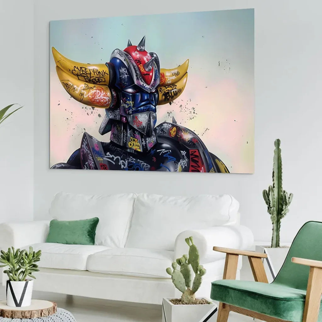 Tableau Goldorak Tags et Graffitis Tableau Animation