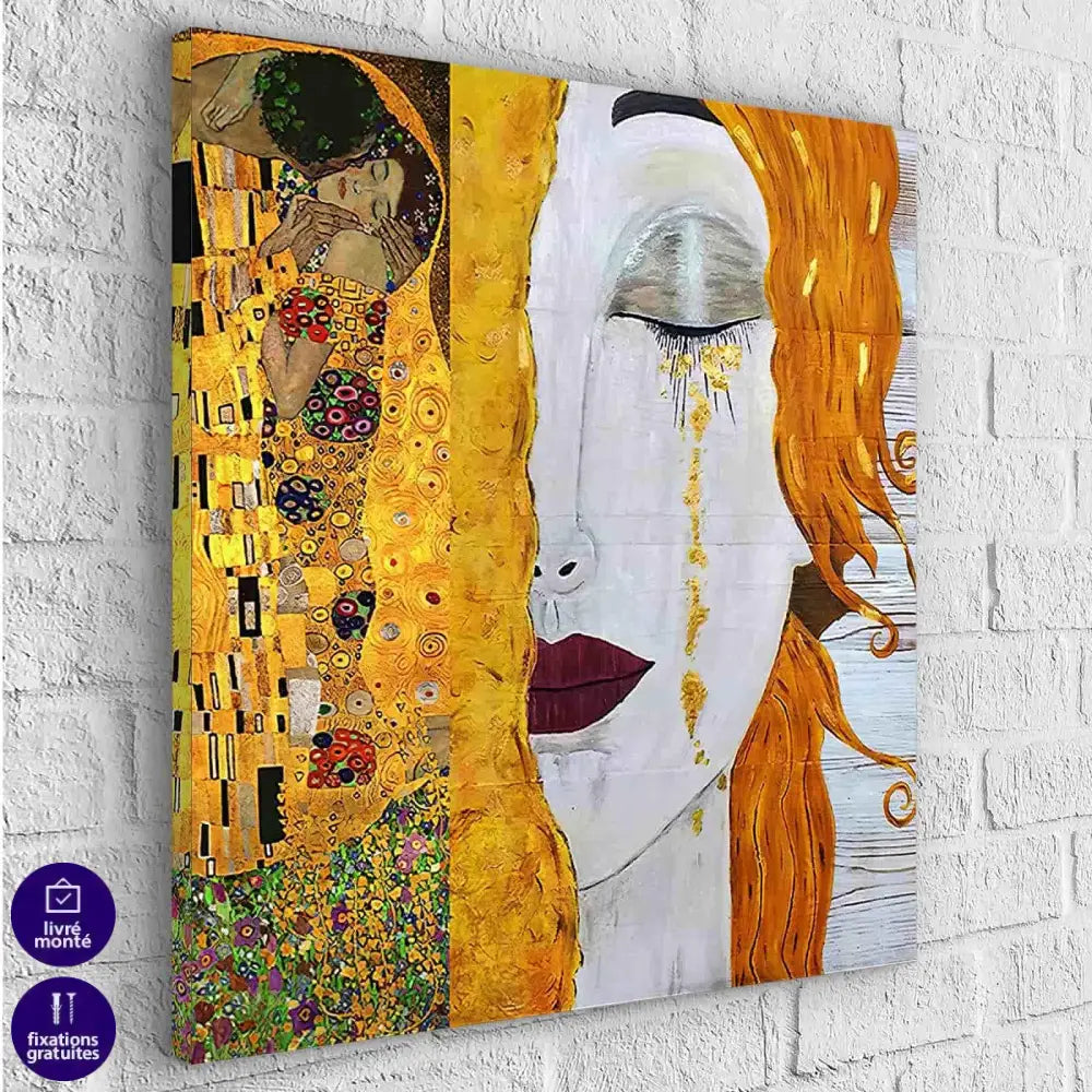 Tableau Gustav Klimt Freya de Larmes - Montableaudeco