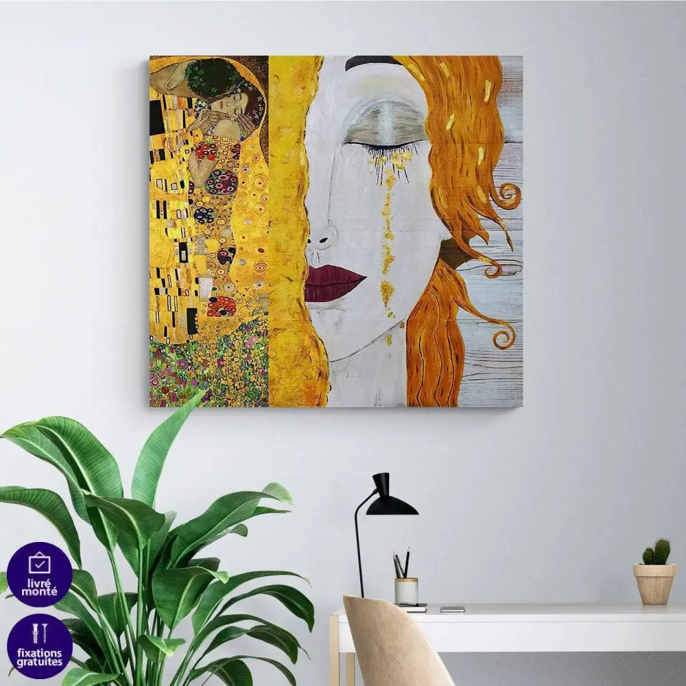 Tableau Gustav Klimt Freya de Larmes - Montableaudeco
