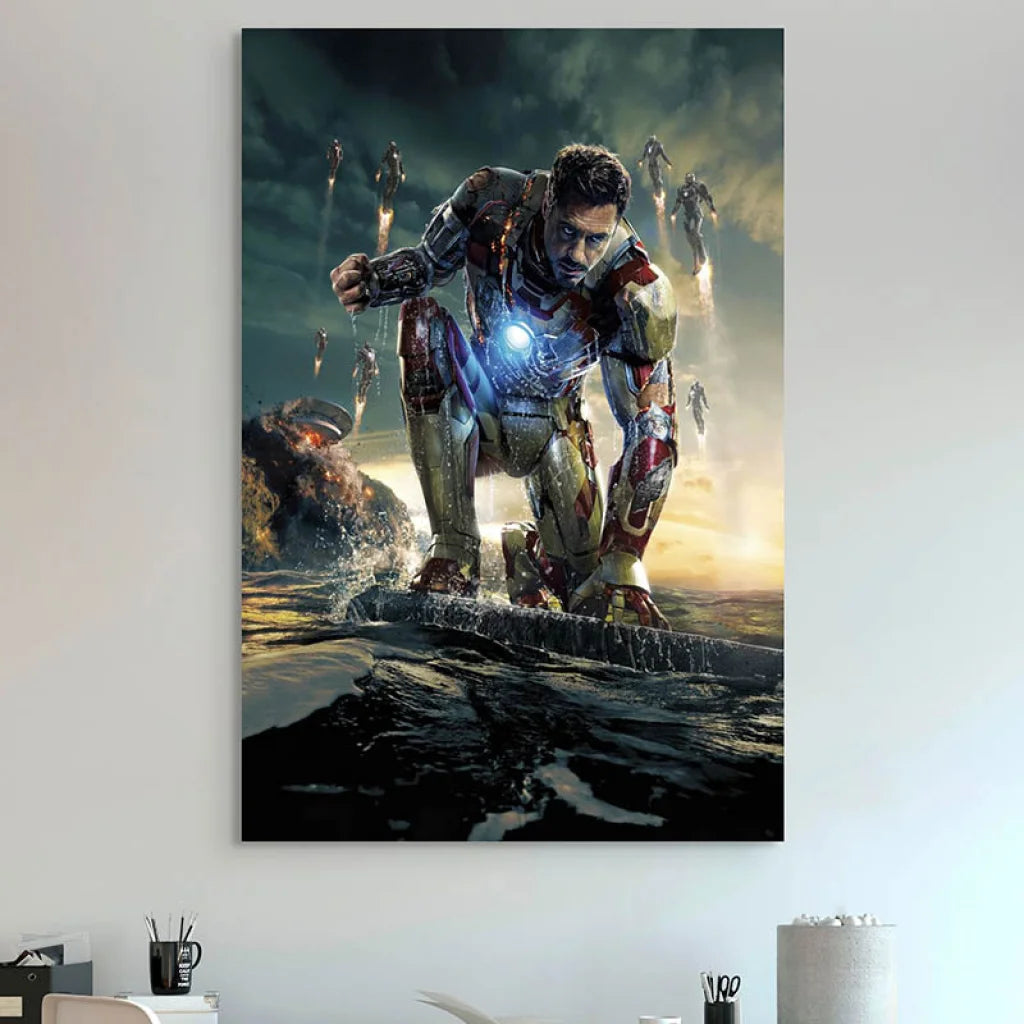 Tableau Iron Man Cœur de Titane 40x60cm / Affiche sans cadre Tableau Marvel