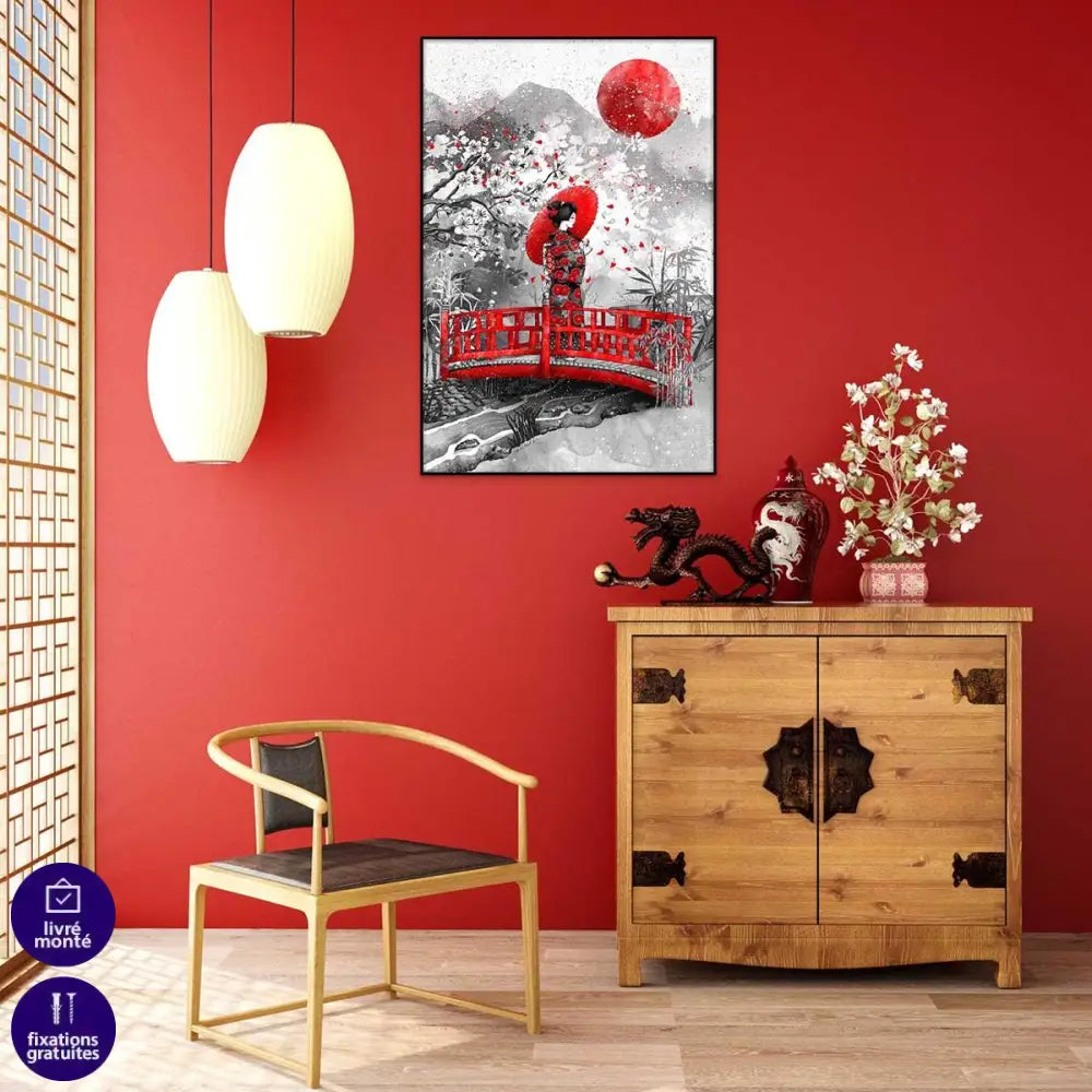 Tableau Japonais Geisha - Montableaudeco