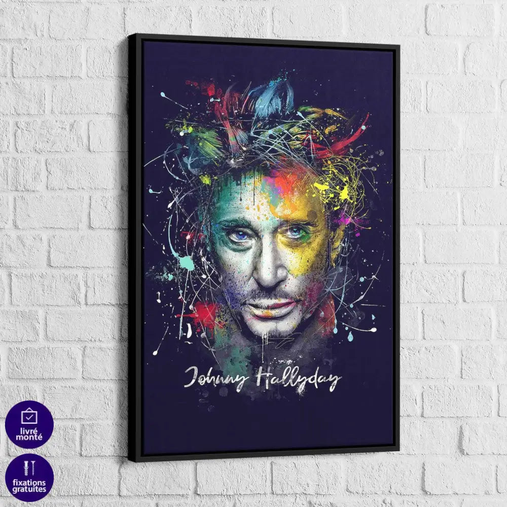 Tableau Johnny Hallyday Artwork - Montableaudeco