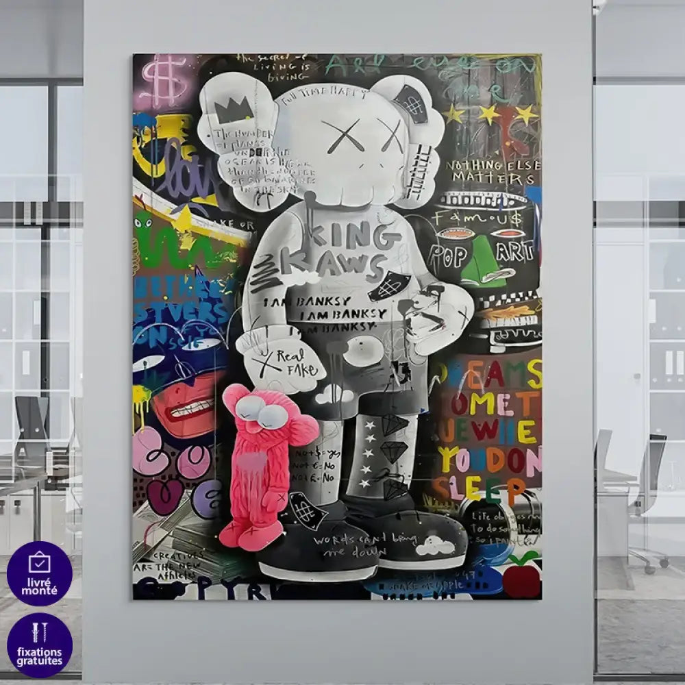 street art pop art mural typographies multicolores déco urbaine