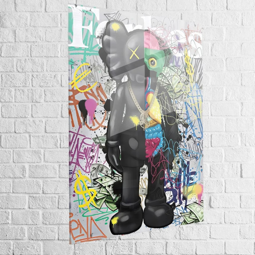 Tableau Kaws – Pop Culture Graffiti 40x60cm / Plexiglas Tableau Kaws