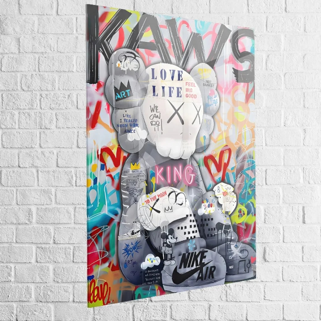 tableau kaws pop graff en plexiglas