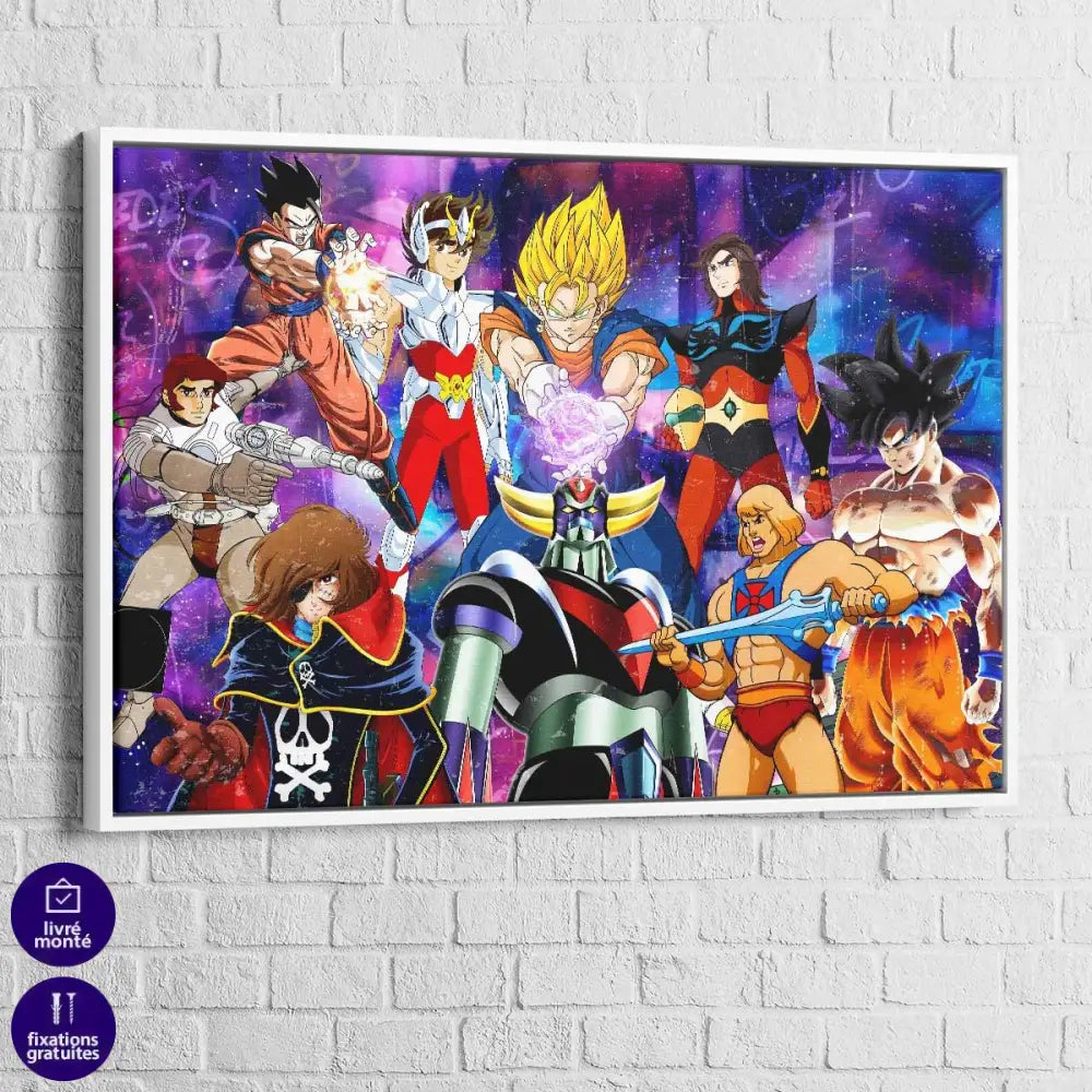 Tableau Les Super Héros de mon enfance - Montableaudeco