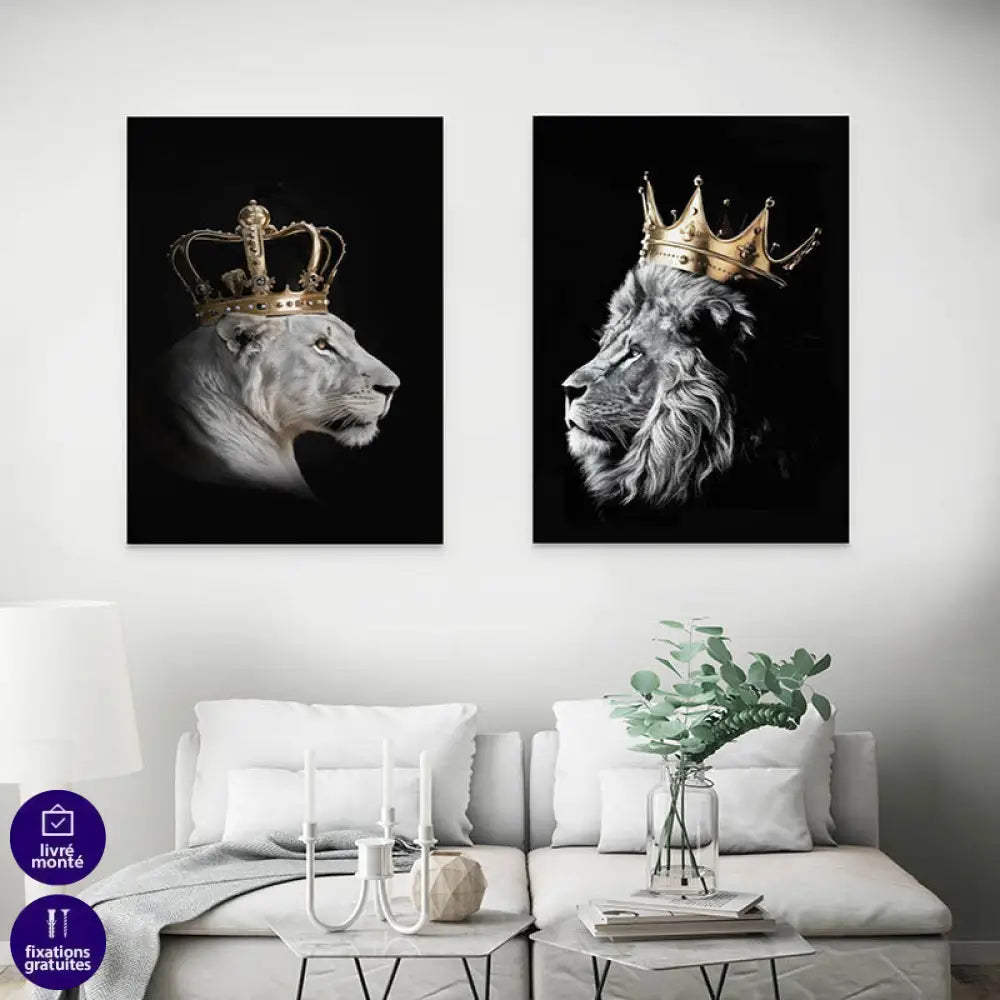 Tableau Lion | Offre De Bienvenue -20% | Livraison Offerte b