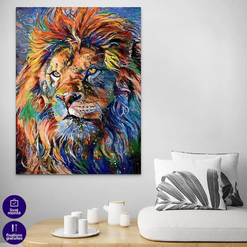 Tableau Lion Le Magnifique - Montableaudeco
