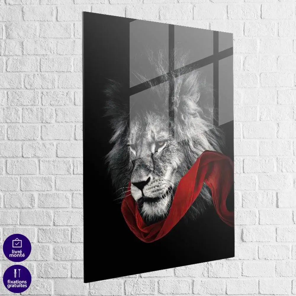 Tableau Lion noir et Blanc - Montableaudeco