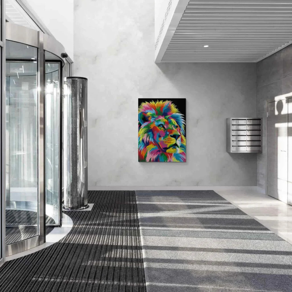 Tableau Lion Pop art Portrait - Montableaudeco