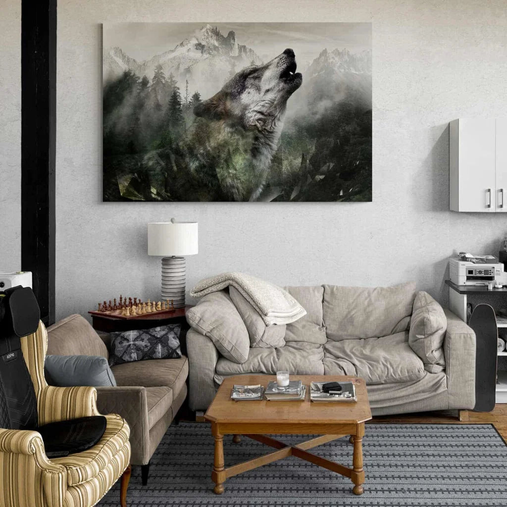 Tableau Loup de Montagne - Montableaudeco