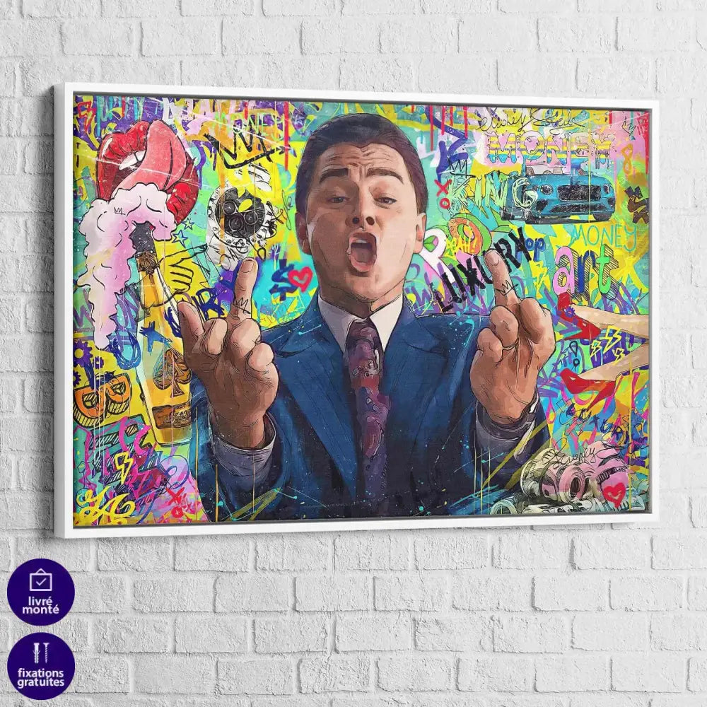 Tableau Loup de Wall Street - Montableaudeco