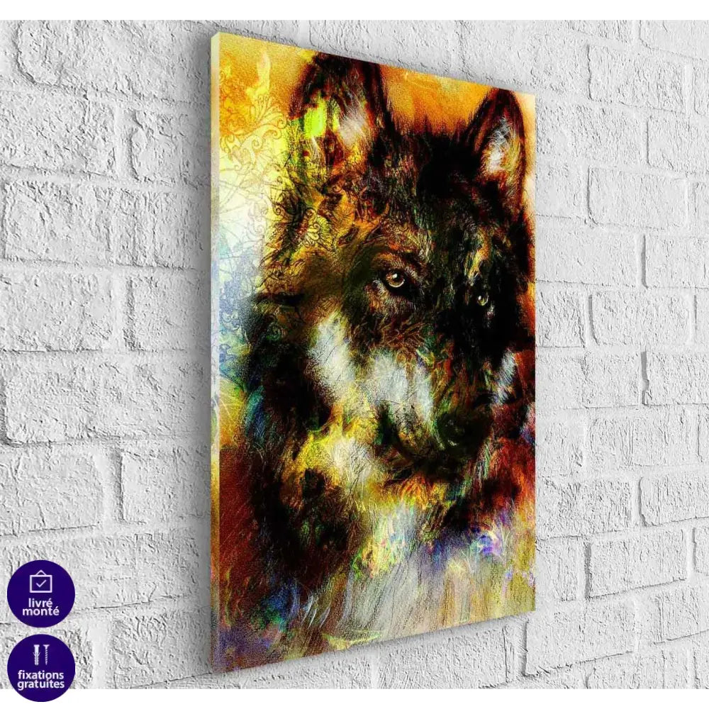 Tableau Loup Le Grand Mâle - Montableaudeco