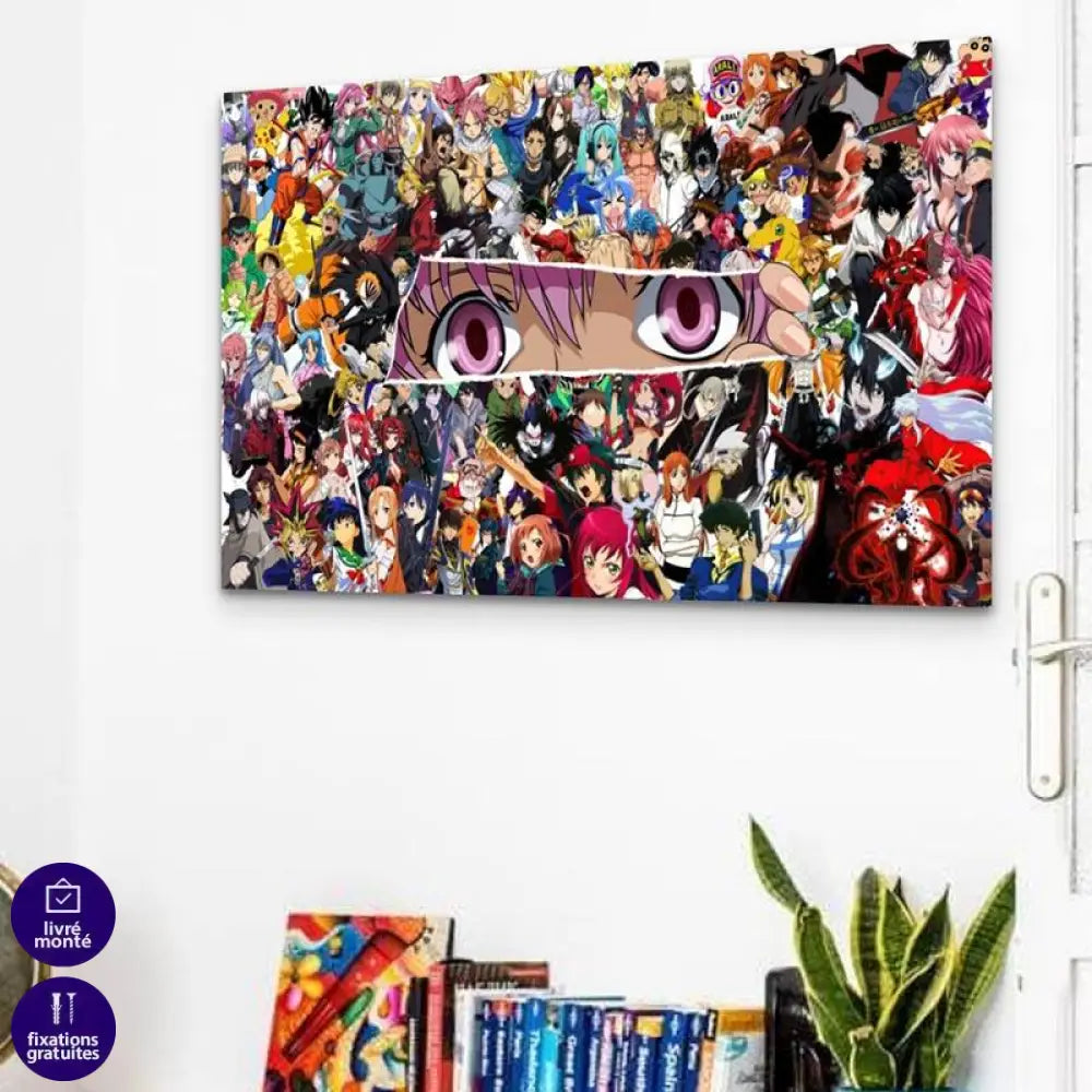 Tableau Manga Tous la ! - Montableaudeco