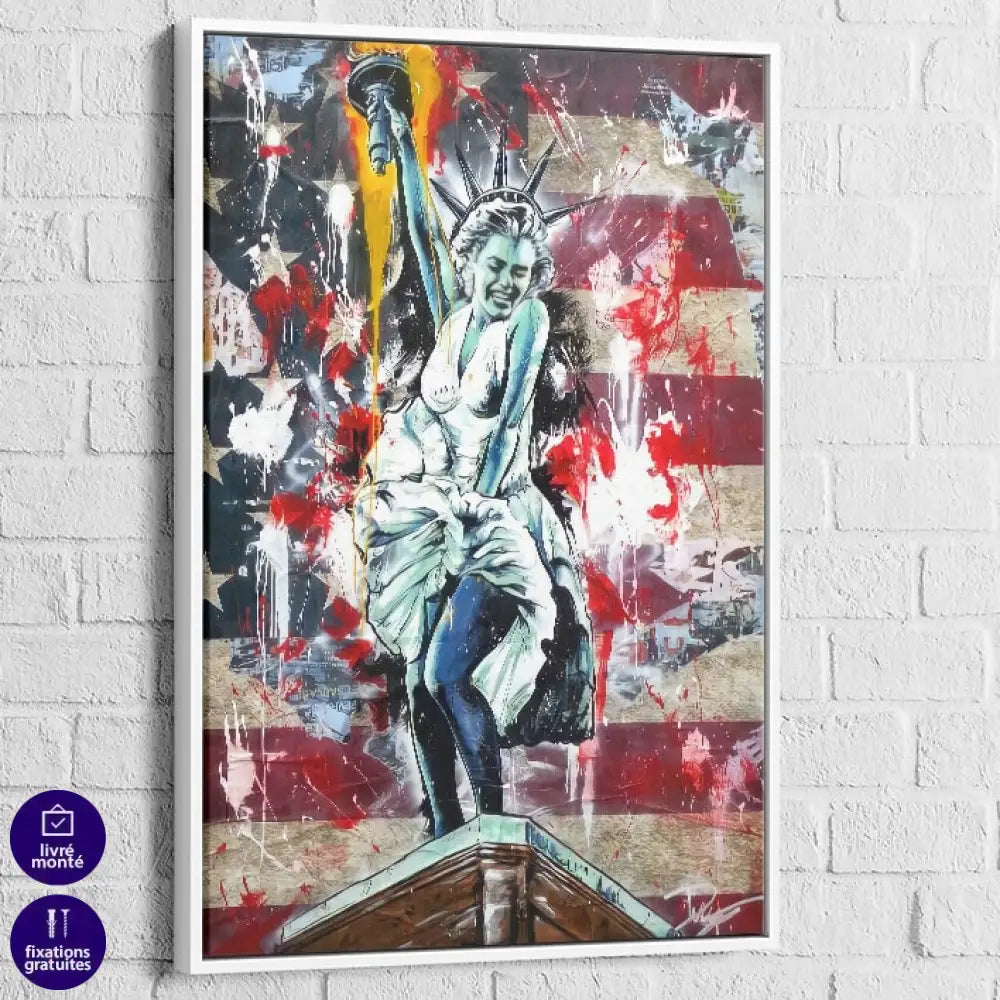 Tableau design Marilyn Monroe idéal pour salon, chambre ou bureau tendance