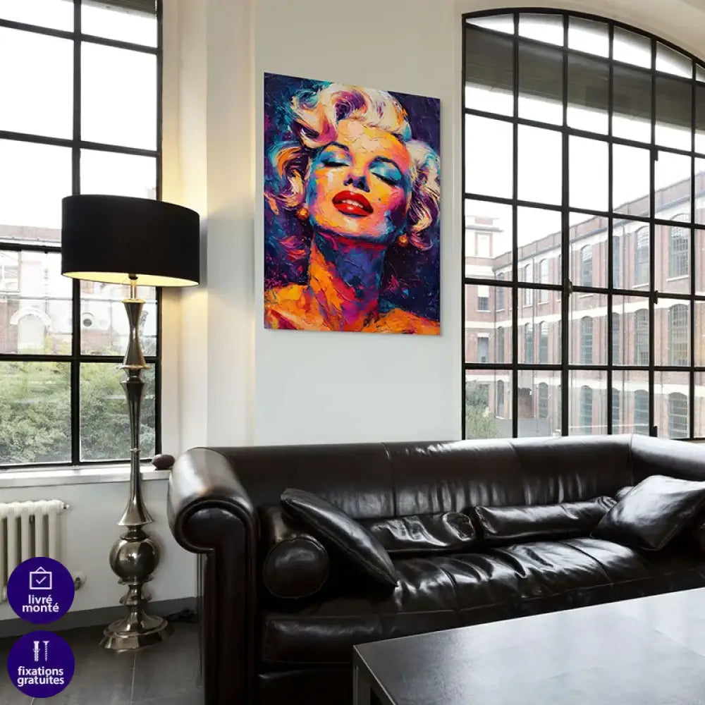 portrait artistique Marilyn Monroe style moderne
