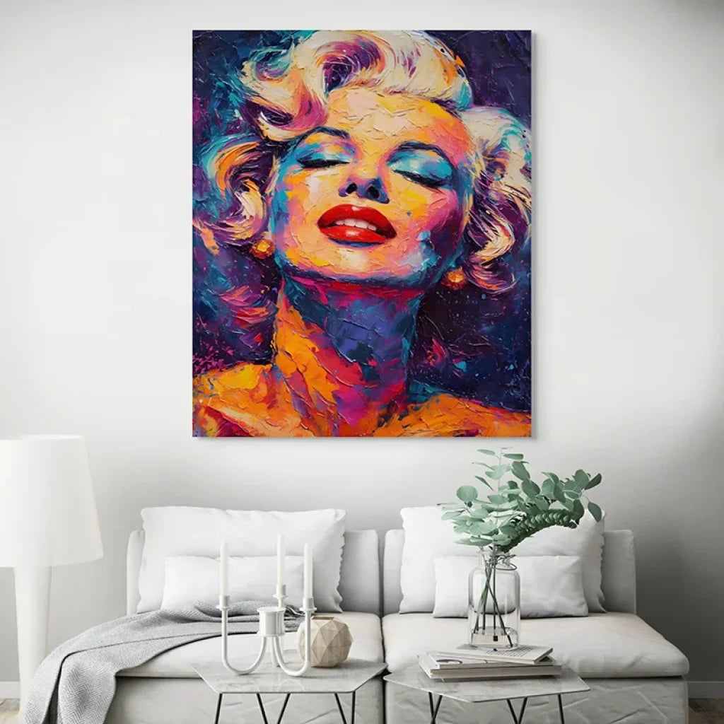 décoration murale Marilyn Monroe multicolore