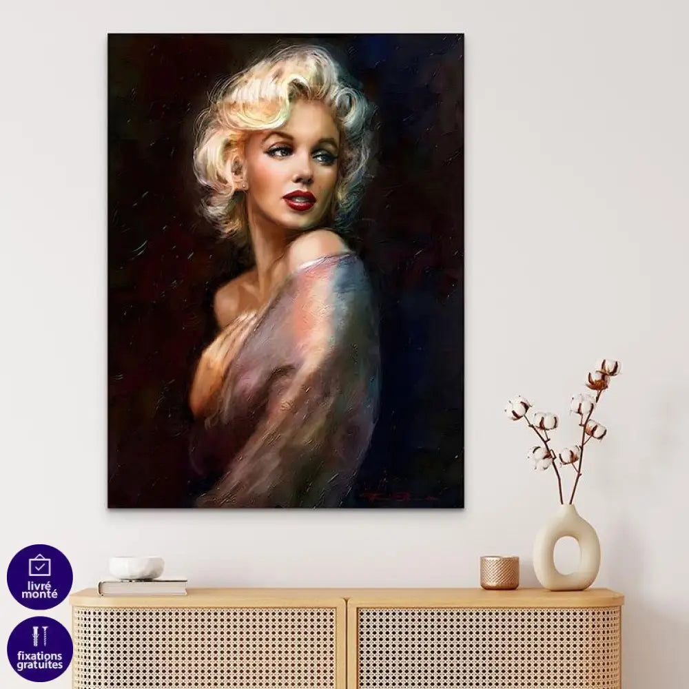 Tableau Marilyn Monroe Painting - Montableaudeco
