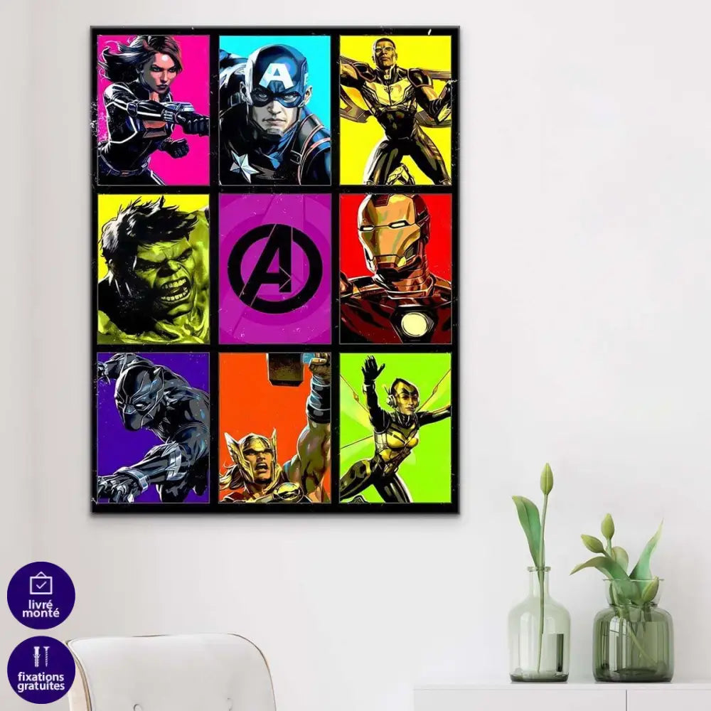 Tableau Marvel Avengers Mosaic - Montableaudeco