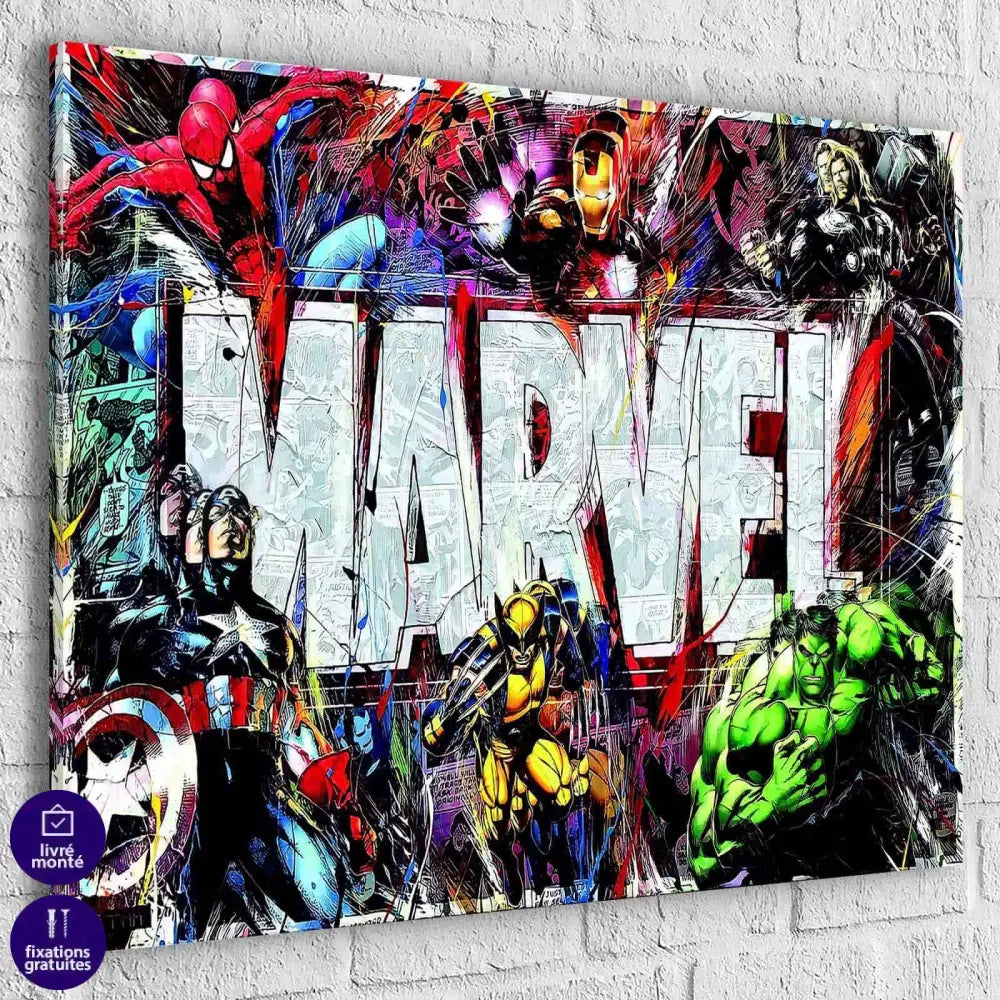 Tableau Marvel Héros and Co - Montableaudeco
