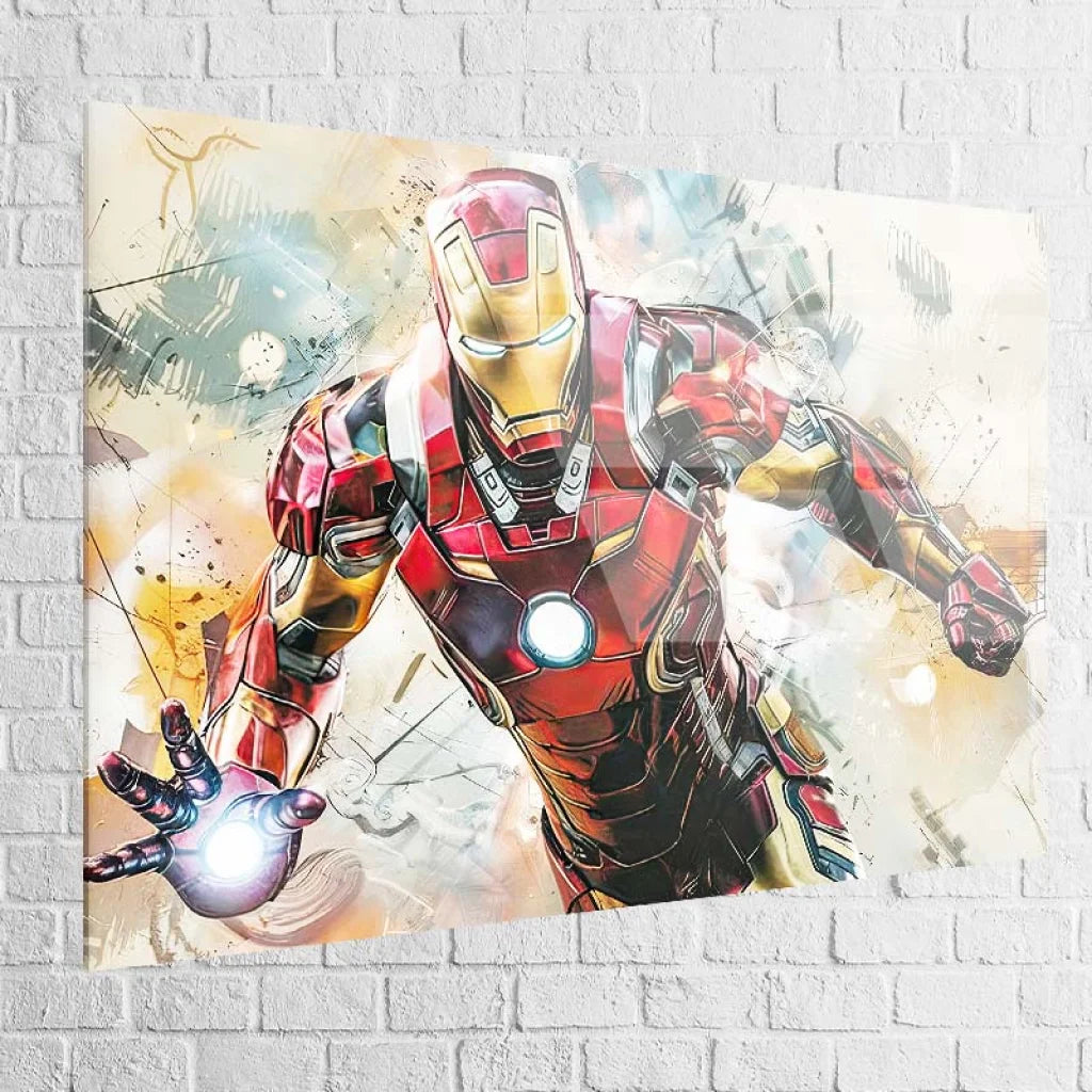 Tableau Marvel Iron Le Chevalier Moderne 40x60cm / Plexiglas Tableau Marvel