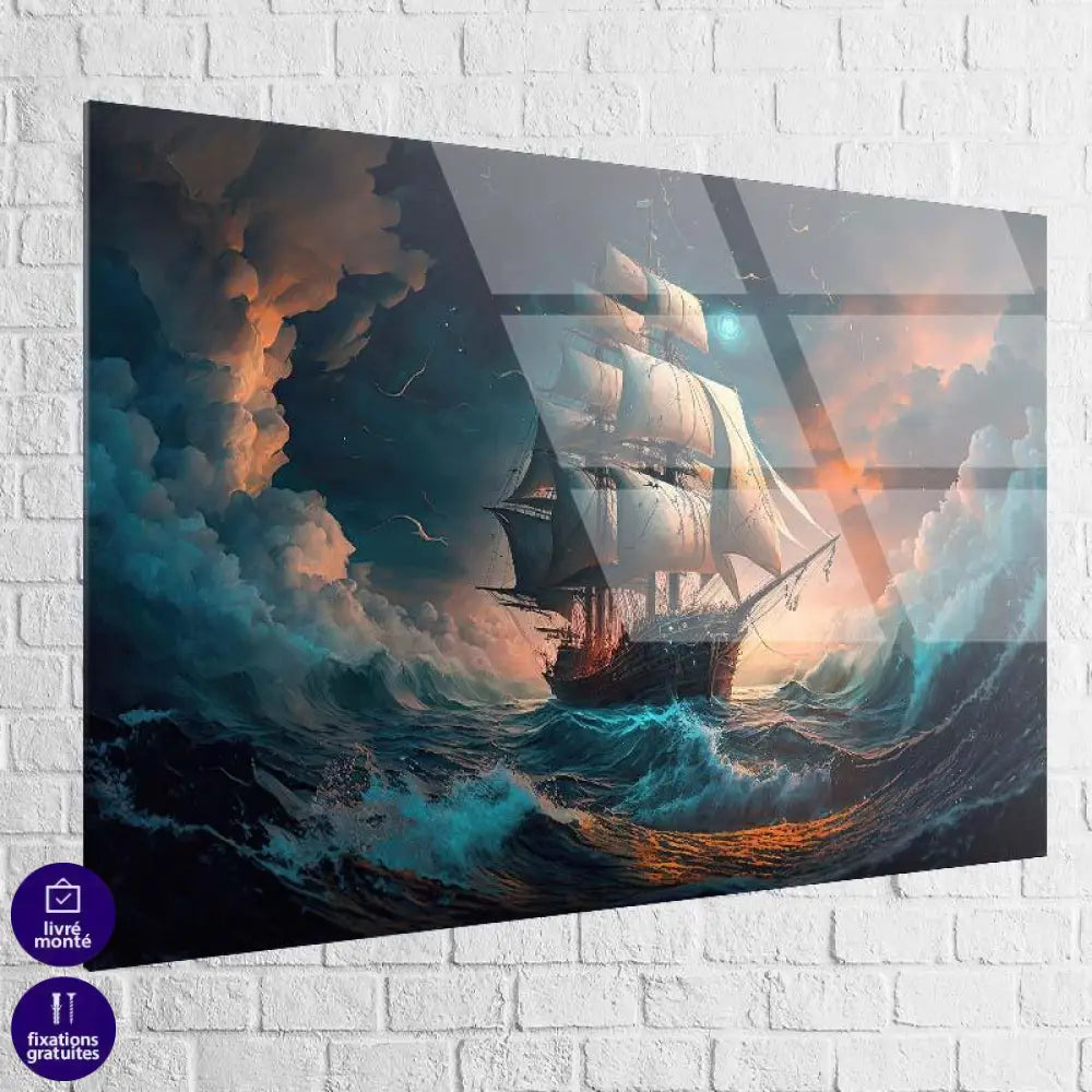 Tableau Mer Voilier mer démontéé - Montableaudeco