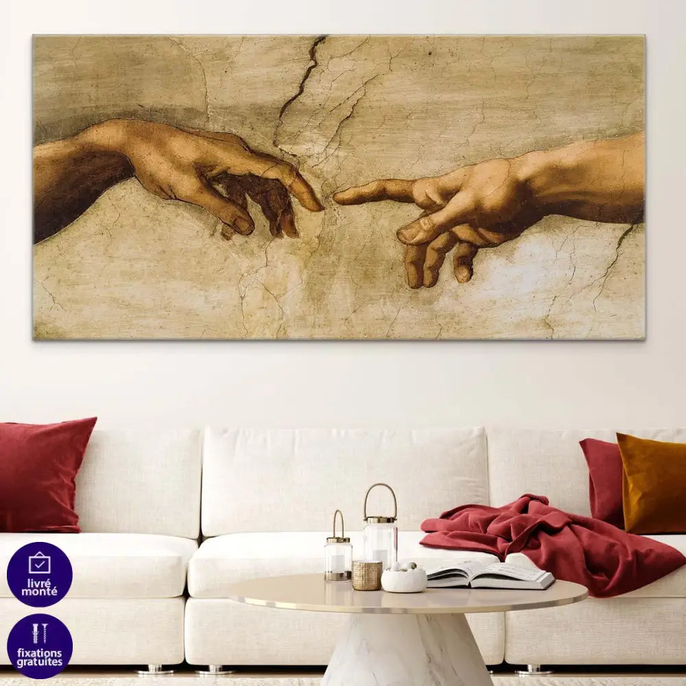 Tableau Michel Ange La Création - Montableaudeco