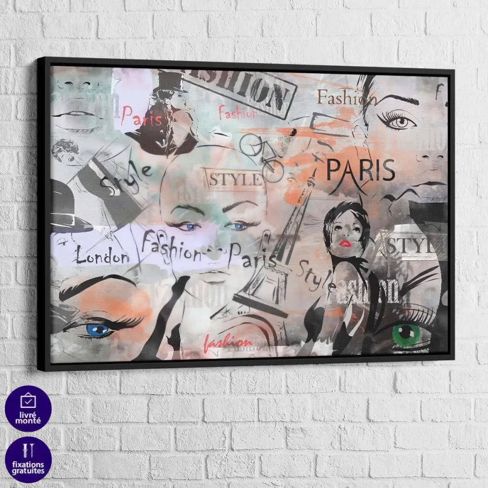 Tableau Mode Paris London - Montableaudeco
