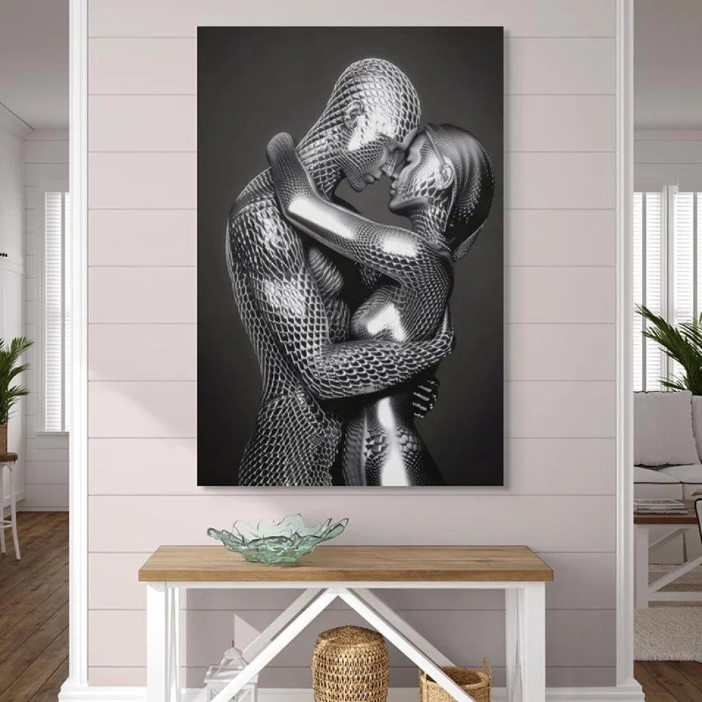 Tableau Moderne Amour Surréaliste Tableau Femme