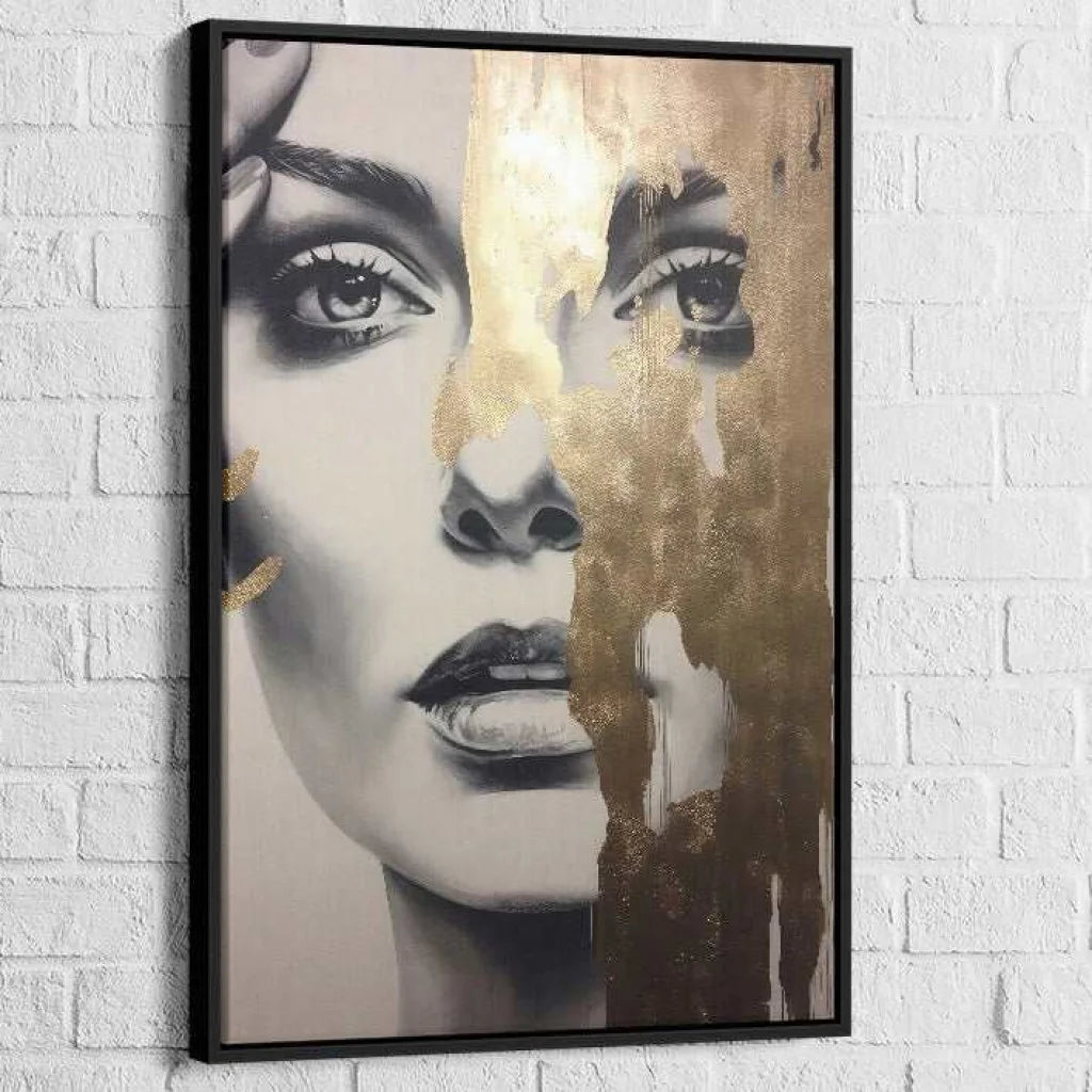 Tableau Moderne Aura de Glamour 40x60cm / Cadre Noir Tableau moderne