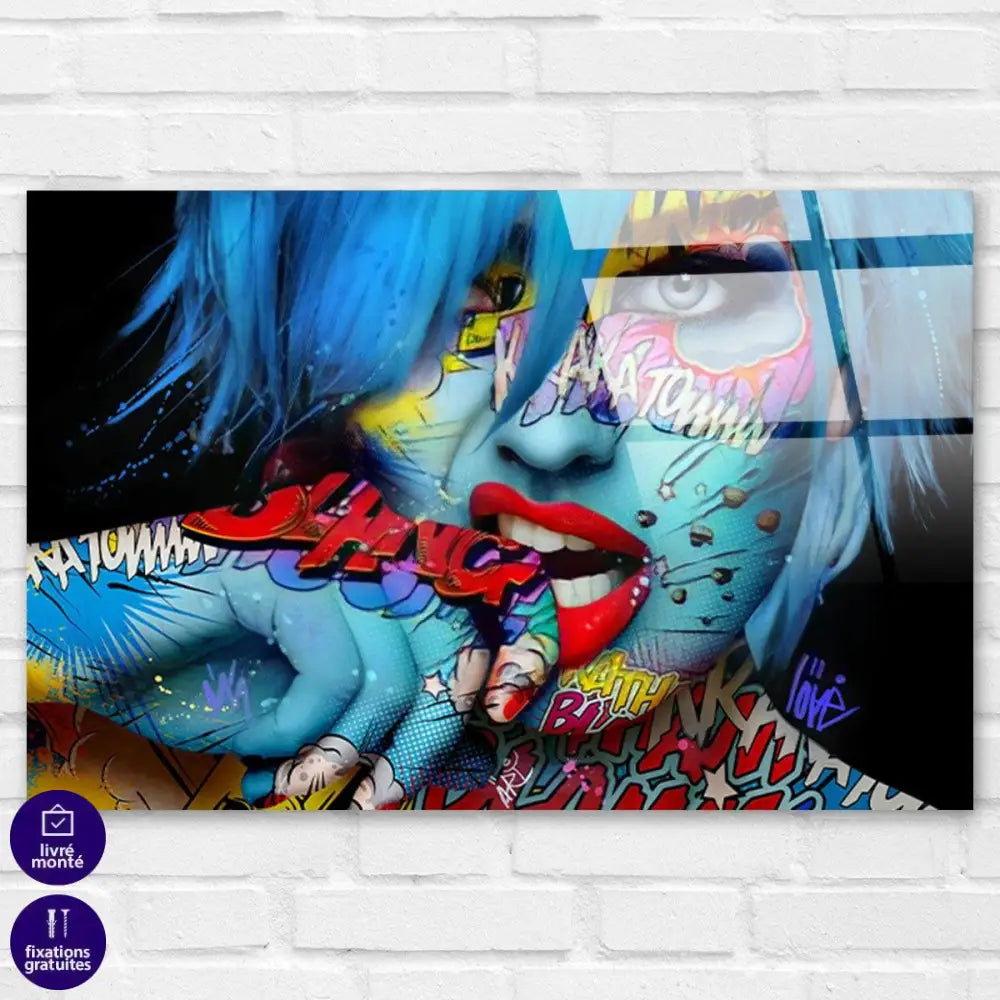 Tableau Moderne La Femme Tatoo - Montableaudeco