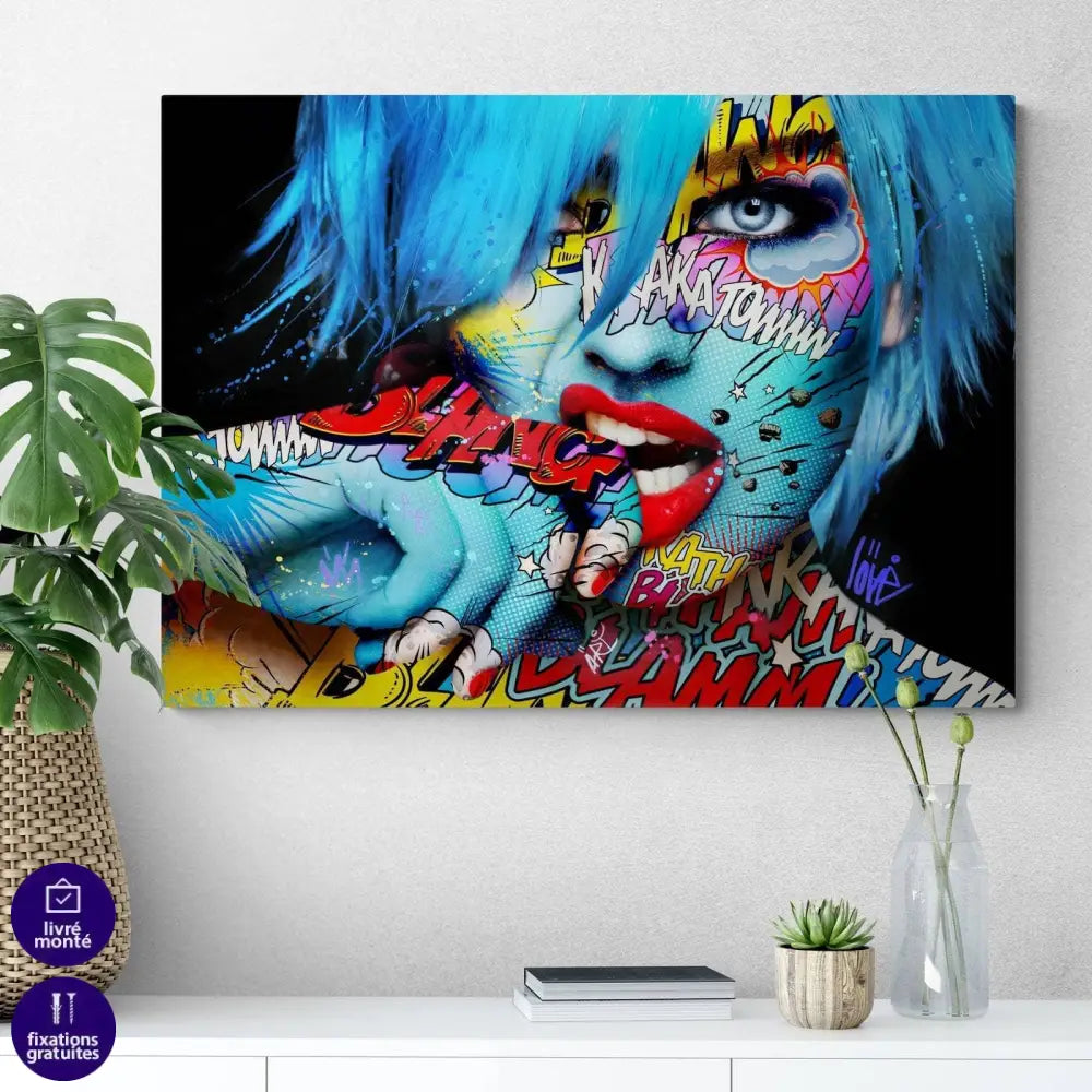 Tableau Moderne La Femme Tatoo - Montableaudeco